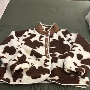 Brown and White Teddy Jacket